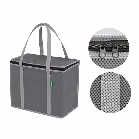 Borsa per la consegna degli alimenti con scatola refrigerante per organizzatore di lattine personalizzata Non