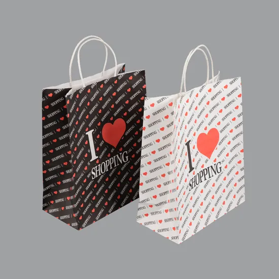 Sacchetto di carta regalo per lo shopping Kraft a prezzo economico all'ingrosso per l'imballaggio